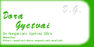 dora gyetvai business card
